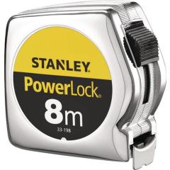 Taschenrollbandmaß PowerLock® L.8m B.25mm mm/cm EG II Ku.Clip lose STANLEY
