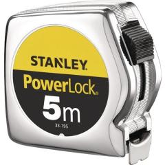 Taschenrollbandmaß PowerLock® L.5m B.25mm mm/cm EG II Ku.Automatic lose STANLEY