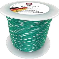 Maurerschnur L.50m D.1,2mm 25kg PP grün/weiß | 12 Stück