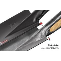 Kraftspaten 280x190/180mm Gr.2 Stand.Stahlrohrstiel m.Hartholzknauf IDEAL