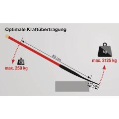 Kraftspaten 280x190/180mm Gr.2 Stand.Stahlrohrstiel m.Hartholzknauf IDEAL