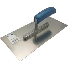 Glättekelle L.280mm B.130mm Buchenholzgriff Zahn 4x4mm rostfr.VA HAROMAC | 30 Stück