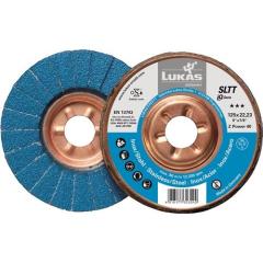 Fächerscheibe SLTT Z Power D.125mm K.60 fl.INOX ZK LUKAS | 10 Stück