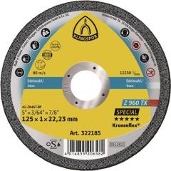 Trennscheibe Z 960 TX D115x1mm ger.INOX Bohr.22,23mm KLINGSPOR | 25 Stück