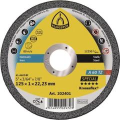 Trennscheibe A 60 TZ Special D115x1mm ger.INOX Bohr.22,23mm KLINGSPOR | 25 Stück