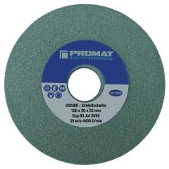 Schleifbockscheibe Ø125xB20x32mm 80 Form A SCg PROMAT