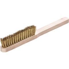 Feinbürste L.225mm 0,15mm Messingdraht Besatz-L.110mm gewellt 12 LESSMANN