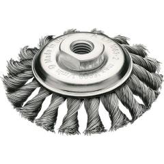 Zopfkegekbürste D.100mm Gew.Drahtstärke 0,5mm STA 12mm 15000min-¹ LESSMANN