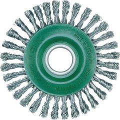 Rundbürste D.115mm Bohr.Drahtstärke 0,5mm VA 6mm 15000min-¹ LESSMANN