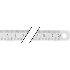 Stahlmaßstab L.300mm rostfr.Stahl biegsam Teilung B=mm/1/2mm PROMAT