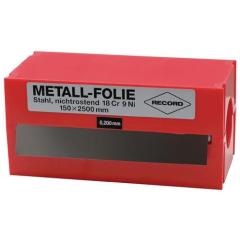 Metallfolie D.0,025mm VA 1.4301 L.2500mm B.150mm RECORD