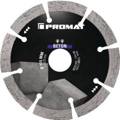 Diamanttrennscheibe Univ.BETON D.115mm Bohr.22,23mm Seg.-B.34,5mm