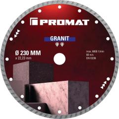 Diamanttrennscheibe GRANIT D.230mm Bohr.22,23mm Seg.-H.7mm Seg.-S.2,6mm