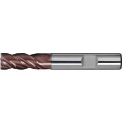 Schaftfräser DIN 6527L TypN D.4mm Einsatz-L.18mm VHM TiAlN HB Z.4 lang PROMAT