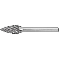 Frässtift SPG Special Steel D.10mm Kopf-L.20mm Schaft-D.6mm HM Verz.Kreuz PROMAT