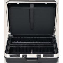 Schalenkoffer B490xT188xH365mm m.Wkz.taschen 24,5l ABS-Ku.Alu-Rahmen PROMAT