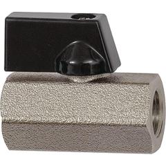 Mini-Kugelhahn VALVE LINE 6mm 1/4 IG/IG SW1 21mm DN 8mm RIEGLER | 10 Stück