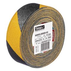 Antirutschklebeband extrem flex.60955 schwarz/gelb L.18 m,B.50mm TESA