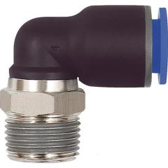 L-Steckverschraubung Bl.Ser.AG R 1/2 Zoll SW 21mm m.Gewindebesch.,drehb.kon.10mm | 10 Stück