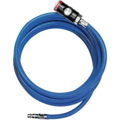 Soft-PVC-Druckluftschlauchset ID 9mm AD 14,5mm L.5m Sicherheitskuppl.DN 7,4