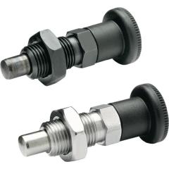 Rastbolzen GN 817 d1 8mm d2 M16 x 1,5mm l1 12mm Stahl,o.Rastsperre,m.Kontermut. | 10 Stück