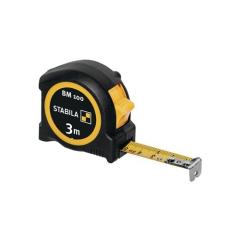 Taschenrollbandmaß BM 100 L.3m B.16mm mm/mm EG II ABS/TPE Metall-Clip STABILA