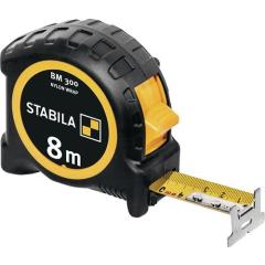 Taschenrollbandmaß BM 300 L.8m B.27mm mm/mm EG II PC-ABS/TPE EASY-CLIP STABILA