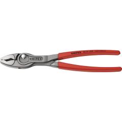 Frontgreifzange TwinGrip Länge 250mm Ku. überzogen grau atramentiert KNIPEX