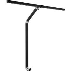Schreibtischleuchte Alu/KU schwarz H.720mm m.Tischklemme m.LED