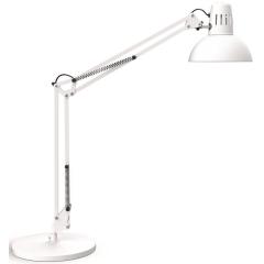 Schreibtischleuchte Metall weiß H.49cm Standfuß LED MAUL