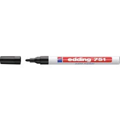 Lackmarker 751 schwarz Strich-B.1-2mm Rundspitze EDDING | 10 Stück