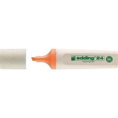 Textmarker 24 EcoLine orange Strich-B.2-5mm Keilspitze EDDING | 10 Stück