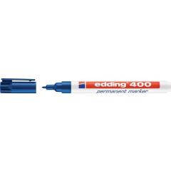 Permanentmarker 400 blau Strich-B.1mm Rundspitze EDDING | 10 Stück