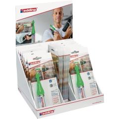 Bohrloch-Spraymarker-Display neongrün Düse 14 Blisterkarten EDDING