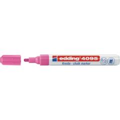 Kreidemarker 4095 neonrosa Strich-B.2-3mm Rundspitze EDDING | 10 Stück