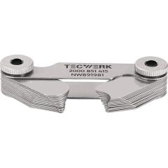 Radienschablone 7,5-15mm Bl. 16 St. TECWERK