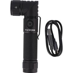 LED-Taschenlampe 100-1000 lm Li-ion 180m blau/schwarz TECWERK