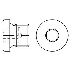 DIN 908 zylindrisches Rohrgewinde | Messing | 1/8 A inch | 100 Stück