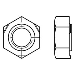 Sechskant-Anschweißmutter DIN 929 | M 3 mm | Edelstahl A2 | 100 Stück