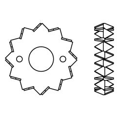 Holzverbinder DIN 1052, zweiseitig, | Stahlblech feuerverzinkt, 62 x M12-M20 | 100 Stück
