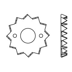 Holzverbinder DIN 1052, einseitig, | Stahlblech feuerverzinkt, 75 x M16 | 100 Stück