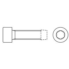 Gewindefurchende Schrauben mit Zylinderkopf / Innensechskant | DIN 7500 | E M 4 x 12 | 2000 Stück