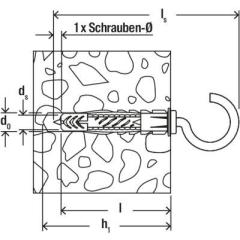 fischer Universaldübel UX 8 x 50 WH N | 25 Stück