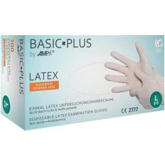 Einw.-Handsch.Basic Plus Gr.M hellbeige Latex EN 455 PSA I 100 St./Box AMPRI
