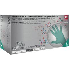 Einweghandschuh SolidSafety ChemN Special Gr.L grün Nitril PSA III