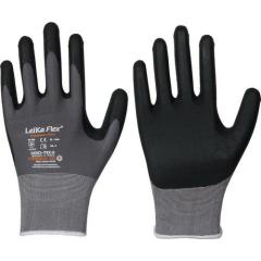 Handschuhe LeiKaFlex 1466 Gr.8 grau EN420+EN388 PSA II LEIPOLD | 12 Stück