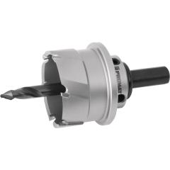 Lochsäge D.61mm Schnitt-T.20mm HM-bestückt m.Bohrer u.Feder TECWERK