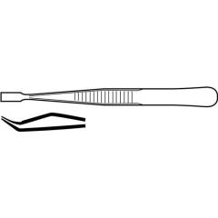 Flachpinzette Gesamt-L.120mm eckige Spitzen VA PROMAT