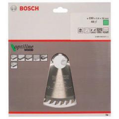 Kreissägeblatt Optiline Wood AD 190mm Z.48 WZ Bohr.30mm Schnitt-B.2,6mm