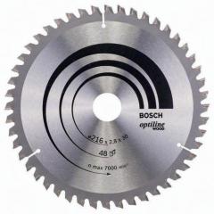 Kreissägeblatt AD 216mm Z.48 WZ/N Bohr.30mm Schnitt-B.2,8mm HM BOSCH